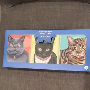 PERFECTLY PUZZLING 3 PACK - 3 x 100 Pieces (CATS)